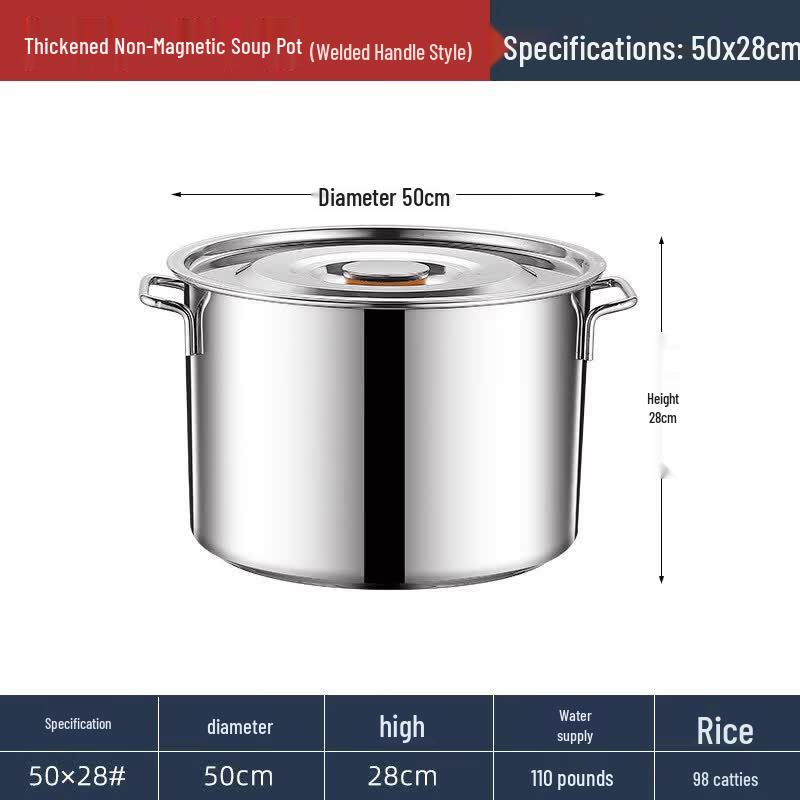 JPHZNB Extra Thick Stainless Steel Soup Pot