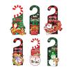 6Pcs Christmas Doorknob Hanger Decoration,Christmas Doorknob Ornament, Easy Install Easy To Use