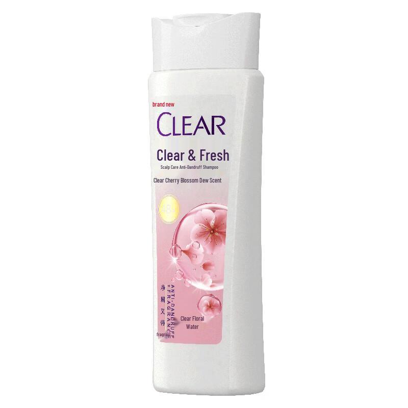 Clear Anti-Dandruff Shampoo, Cherry Blossom Scent (2x175g)