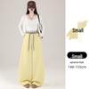2026 Spring Color Block High-Waisted Cropped Wide-Leg Sweatpants for Women - Slimming & Casual Banana Two-Wear Long Pants