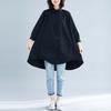 Summer Loose Lapel Seven Quarter Sleeve Women's Mid Long Length Shirt