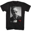 The Godfather Red Rose Don Black Adult T-Shirt