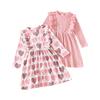 Minimalist Sweet Girls' Toddler Long-Sleeve Dress