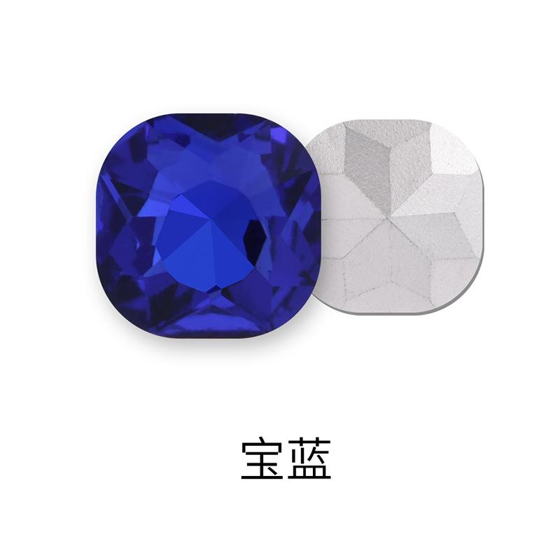 50 Stück Fette Quadratische Spitze Boden Speziell geformte Diamant Kleidung Gepäck Handyhülle Schuh Kristall Zubehör Spitze Boden Fetter Quadratischer Nagel