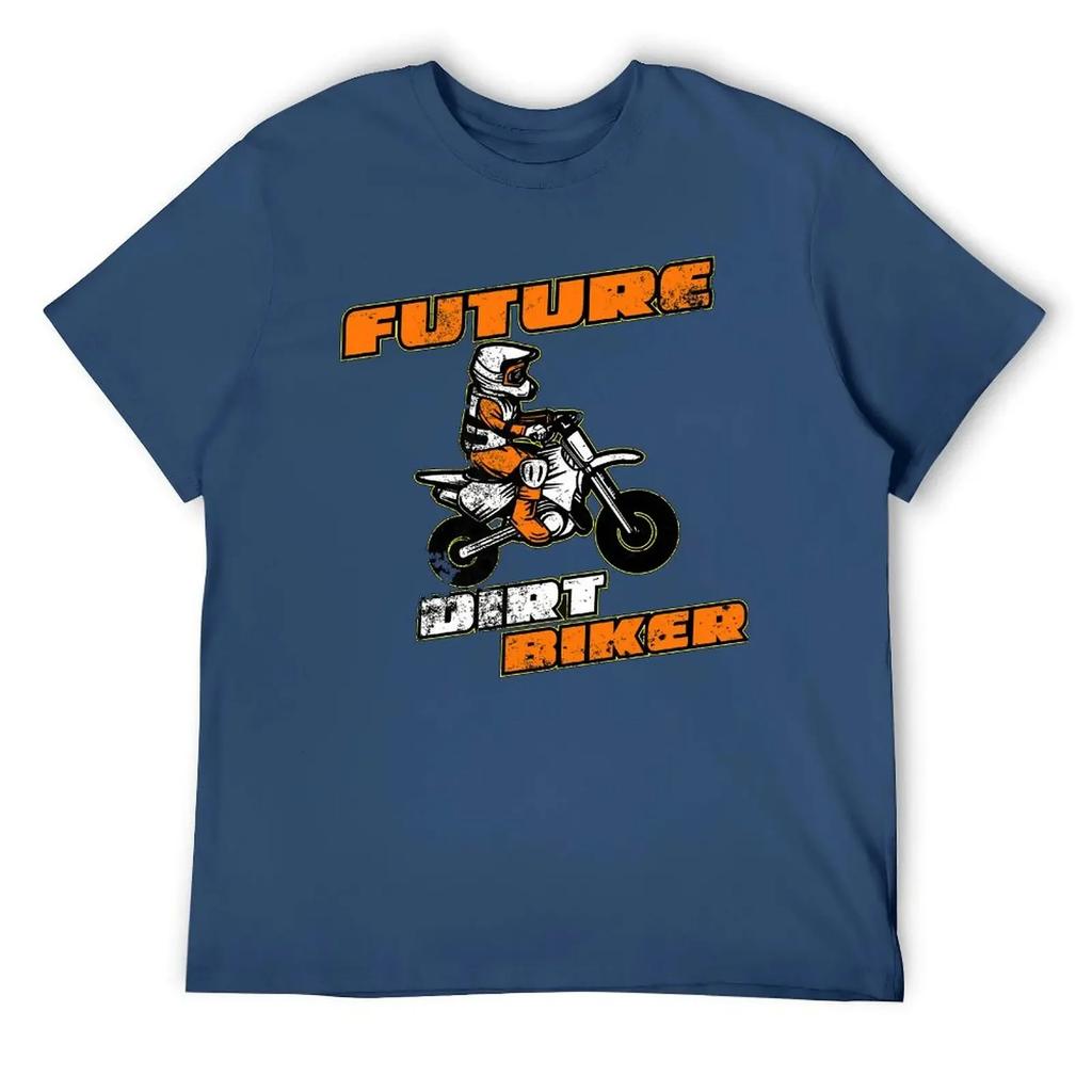 Sport T-shirts Hot Sale Nerd Leisure USA Size Future Dirt Biker Funny Motocross Gift for Kids Y Round Neck T-shirt clothing