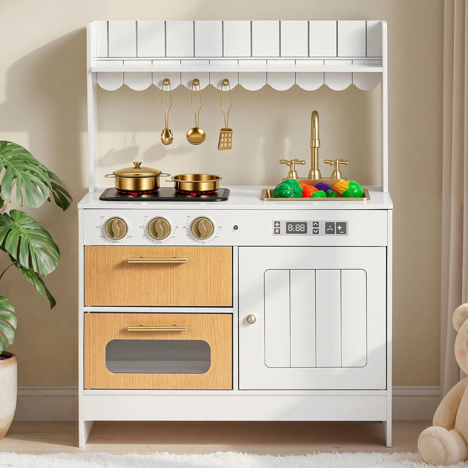 VEVOR Play Kitchen for Kids, Wooden