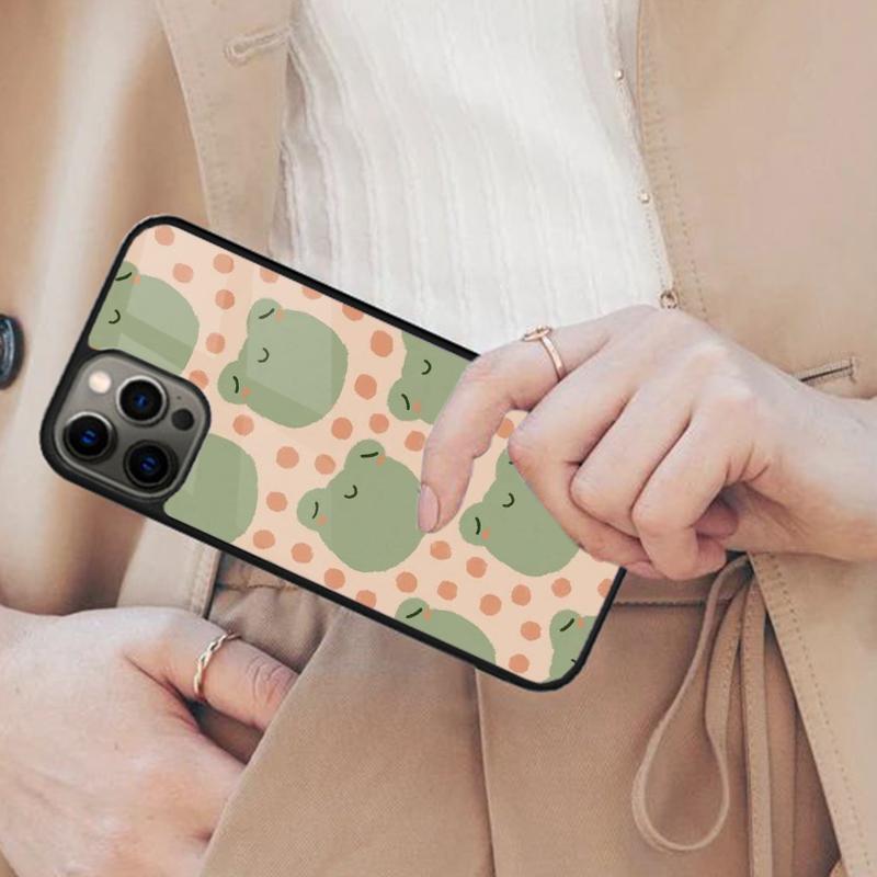 

Kawaii Frog Funda Magnetic Phone Case For APPLE iPhone 17 Air 16 14 13 12 Pro Max 15 Plus Wireless Charge With MagSafe Cover iPhone 14