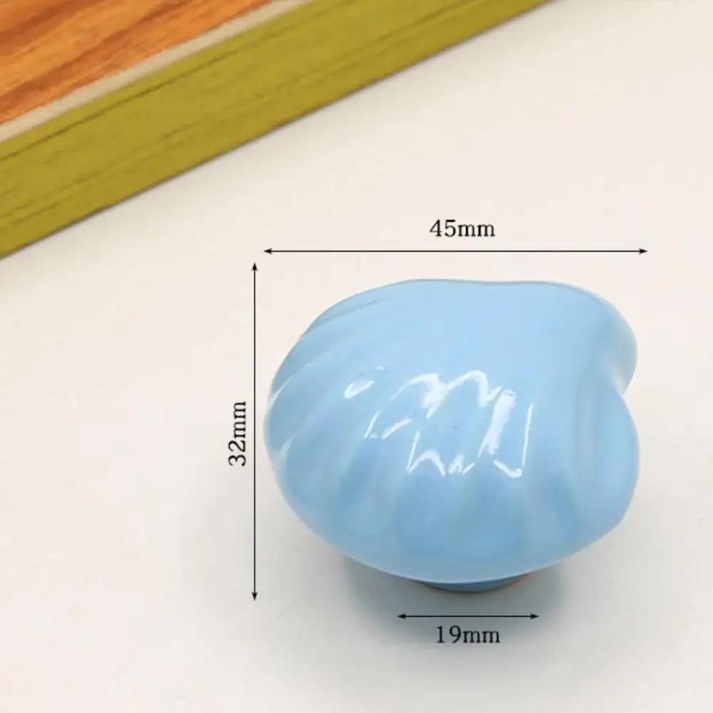 Retro Single Hole Ceramic Cabinet Knob Round European Style Door Pull Handles Vintage Drawer Knobs Kitchen
