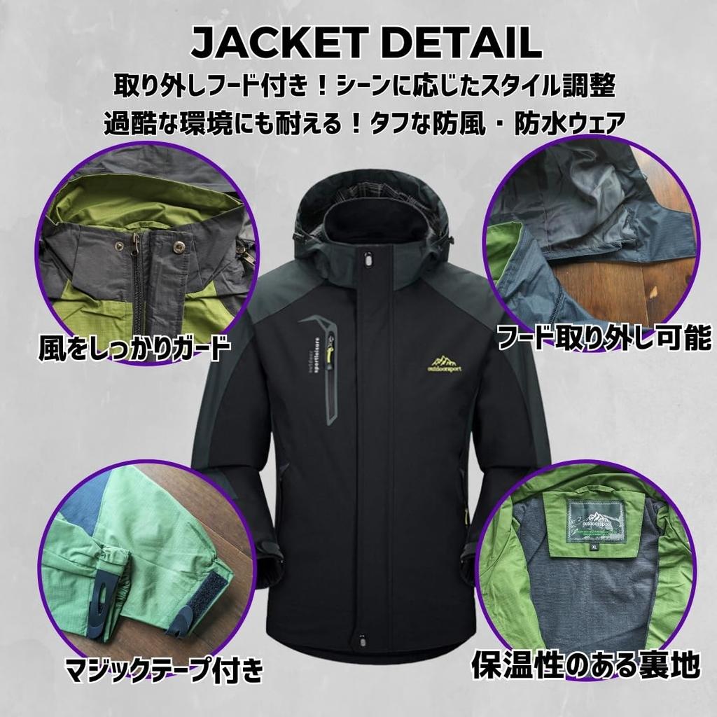 Four leaf Breathable Rain Suit Jacket and Pants for Spring and and and Cold Weather Protection Men's Waterproof, Windproof, Water-Repellent, Set,