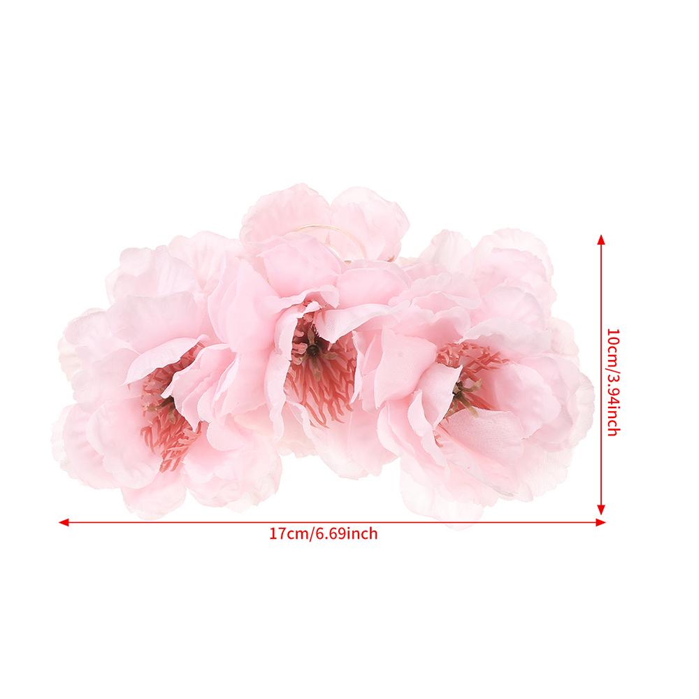 Oversized Simulation Fabric Flower Hair Clips Hairpin Fashion Hair Accessories Large Hair Claw For Women Girl