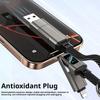 65W 4-in-1 Keychain Charging Cord, USB Type C Cable with V/A/W Power Display, Portable Wire for iPhone iPad Samsung Laptop