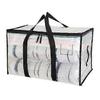 Clear Moving Bags Heavy Duty with Durable Zipper Reinforced Handle Space-saving Convenient Storage Bag