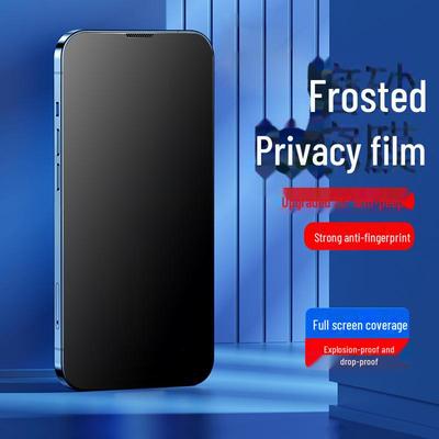 „Mattierte und fingerabdrucksichere gehärtete Folie für Apple 11/12/13/14 Pro/15 Pro Max mit Anti-Peep-Funktion für umfassenden Displayschutz“