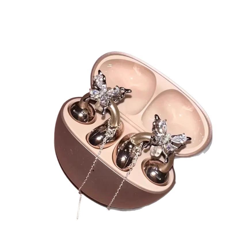 1Pc Diy Headphone Diameter Buckle Zircon Decorative Clip Removable Easy To Install Earbud Accessories