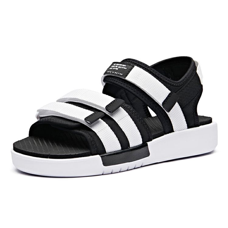 Anta Non-Slip Wear-Resistant Sports Sandals Men Sandals Black White 91926973-1
