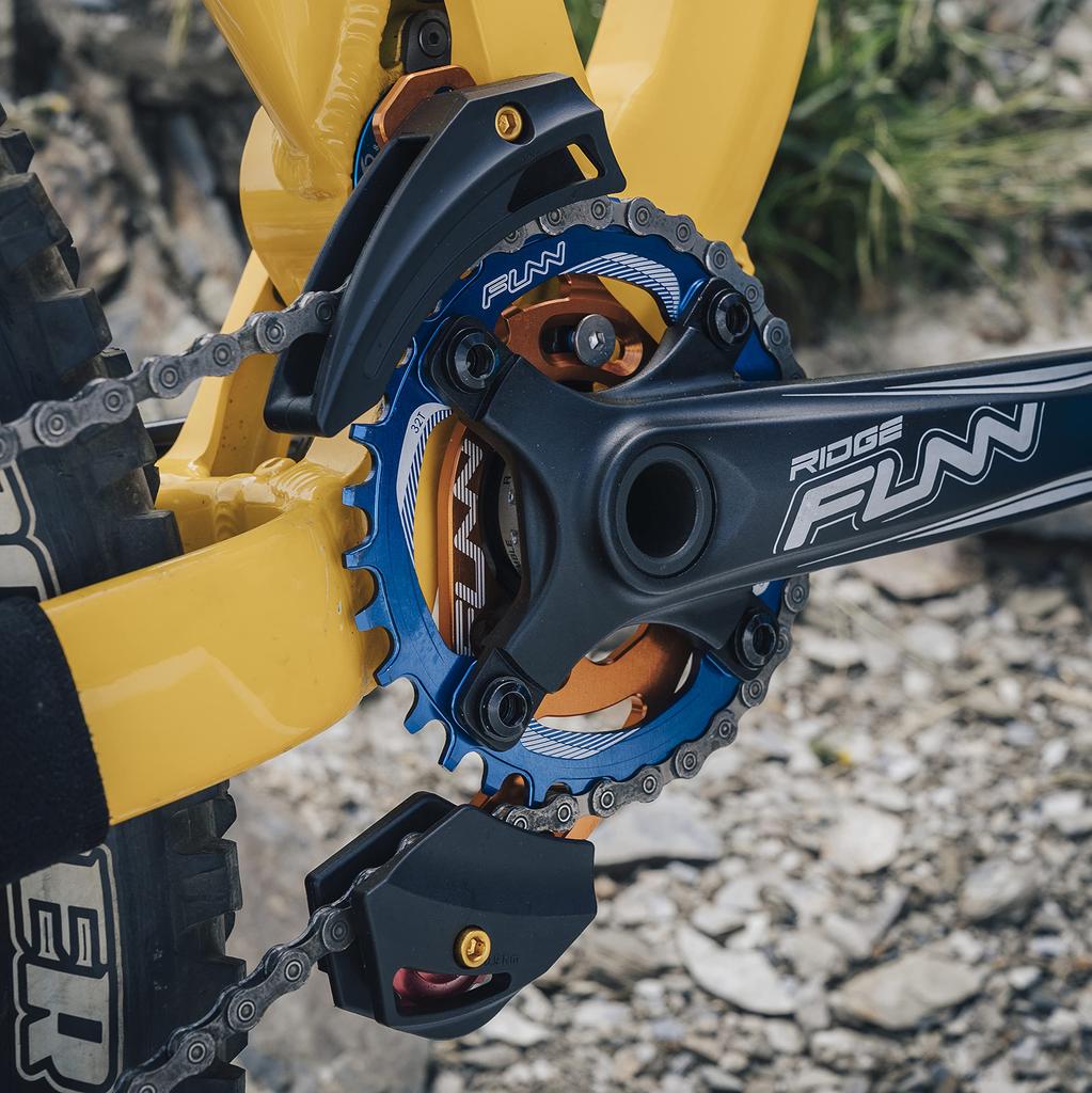 Funn Solo Narrow Wide Chainring, 104mm BCD (34T, Orange)