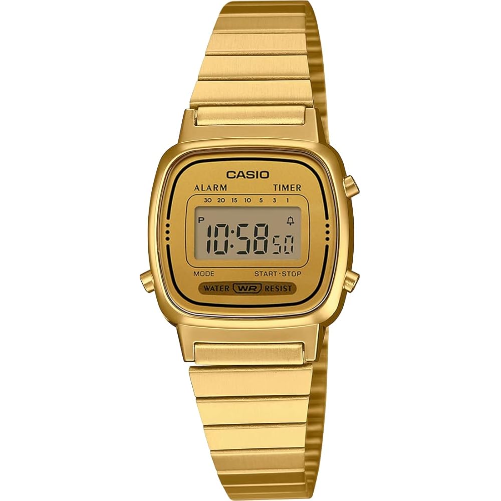 Casio LA670WGA-9 Women s Digital Watch Gold New Design Overseas Model