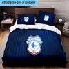 Cardiff Fc Crest 3PCS Print Bedding Set, Includes A Duvet Cover and Two Pillowcases for Bedroom, Dormitory, Suitable for All Seasons