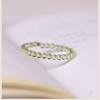 Mini Gemstone Bracelet & Ring Set: Grape Jade and Green Prehnite Crystal