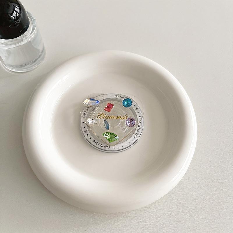 Colored Gemstones, Rhinestones, Love Mobile Phone, Airbag Bracket, Advanced Wind-Sensitive Magnetic Suction Magsafe Desktop Support Frame