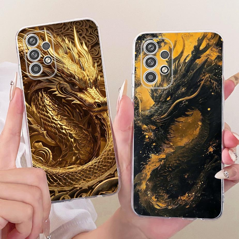 For Samsung Galaxy A52 A52s A72 5G Case Cool Dragon Painted Cover Soft Slim Phone Case For Samsung A52 A 52 s Galaxy A72 5G Bags