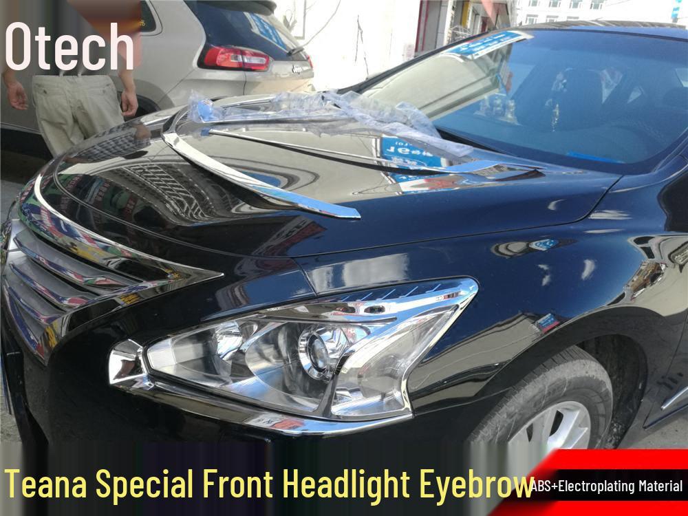 Teana 08-15 New Gen Front/Rear Headlight & Fog Light Covers with Eyebrow Design