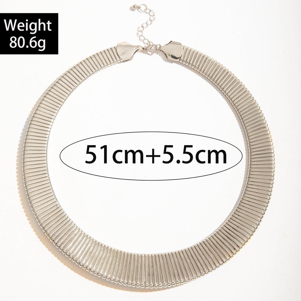 DIEZI Personality Punk Chain Necklace Torques For Women Vintage Sweet Cool Round Choker Statement Collar Necklace Zircon