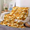 Popcorn Pattern Home Customize Your Name Blankets Soft Cozy Lightweight Blanket Perfect For All Seasons Ideal For Picnics Sofa Office Bed Living Room