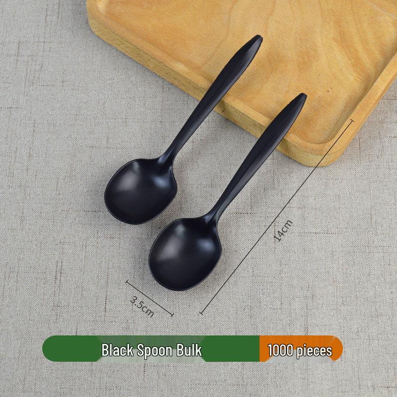ZISIZ Individually Wrapped Disposable Long Handle Spoon