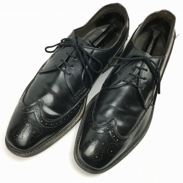 Vintage Sears Wingtip Business Shoes Black size 28.5-29.5 Men's(USED)