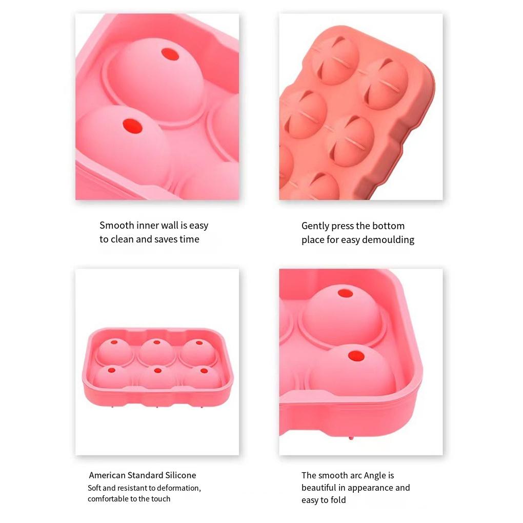 Ice Ball Mold Cocktail Spill-proof Ice-cube Tray Indoor Home Bar Restaurant Chocolate Mould Festival Night Party