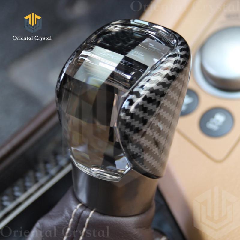 Crystal Shift Gear, Seven Color Luminous Gear Head, Suitable for Lexus ES/NX/RC/IS/GS/RC Charging, Car Shift Knob, Crystal Lumin