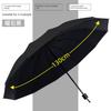 [12-Rib Extra-Large Size] Folding Rainproof Umbrella, Enlarged, Thickened, and Reinforced, Suitable for Three People, Dual-Use for Sun and Rain