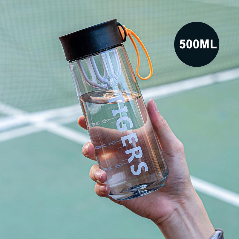 

500 мл большая емкость спортивная бутылка для воды прозрачная питьевая чашка для мужчин и женщин летняя уличная портативная пластиковая чашка для кофе и сока