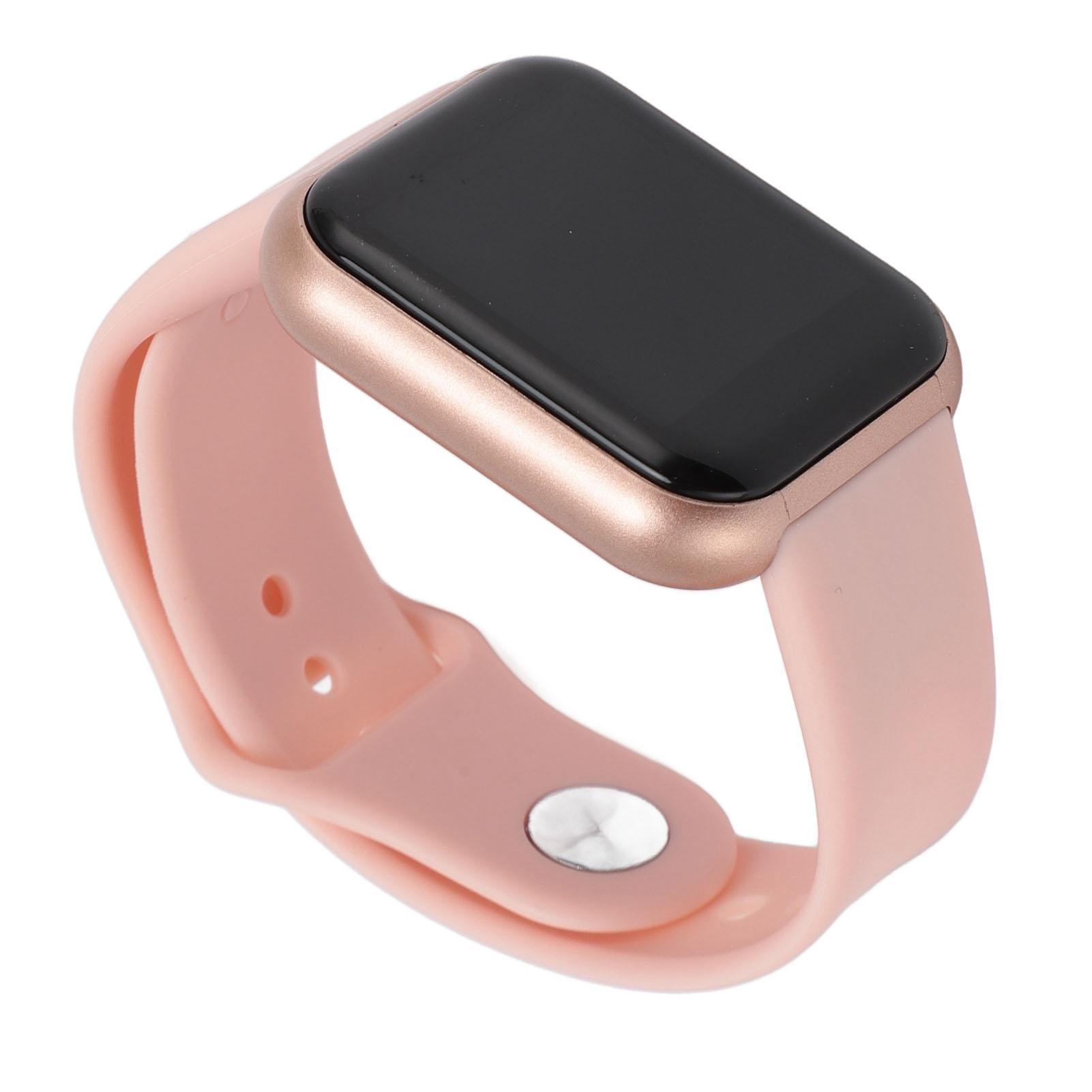 

Смарт-часы для мужчин и женщин 1,44-дюймовый цветной экран Bluetooth 4.2 IP67 водонепроницаемый сообщение розовый