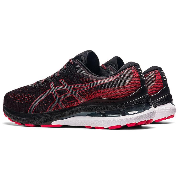 Asics Gel Kayano 28 4E Bred Svart Elektrisk Rød Herre Sneakers 1011B191-002