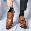Leather Shoes Men's Pointed Retro Lazy Casual Business Versatile Korean Version British