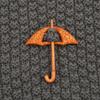 Umbrella Dancing Piggy Wooden Brooch Bunny Kitty Scarf Buckle Cute Animal Sweater Pin  Sweater