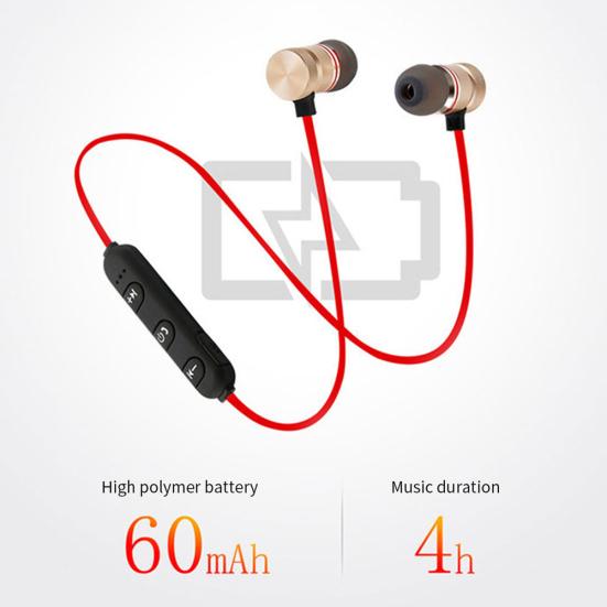 XT6 Magnetic Bluetooth-compatible HiFi Stereo In-Ear Wireless Earphone Sports Headphone