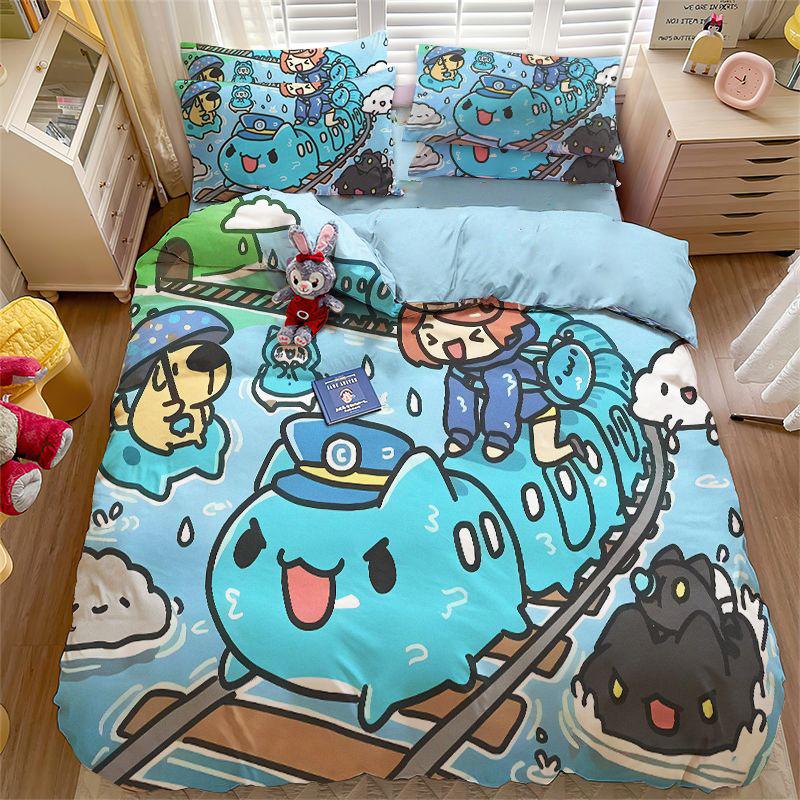 Cartoon Capoo Bedding Set Cute Bugcat Capoo Duvet Cover best Gifts Children Bedroom Quilt Cover Boy Girl Bed