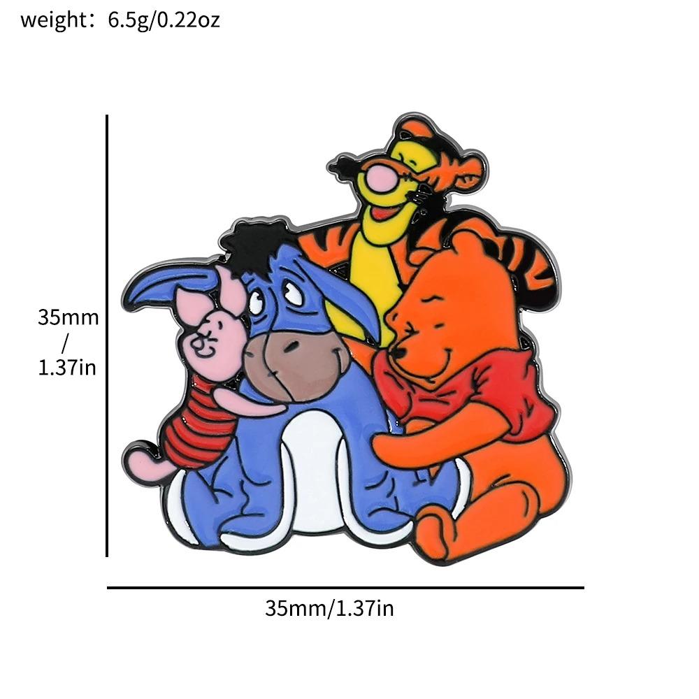 Disney Anime Cartoon Figure Brooch Snow White Mickey Minnie Enamel Badge for Backpack Clothing Lapel Pins Accessories Gifts