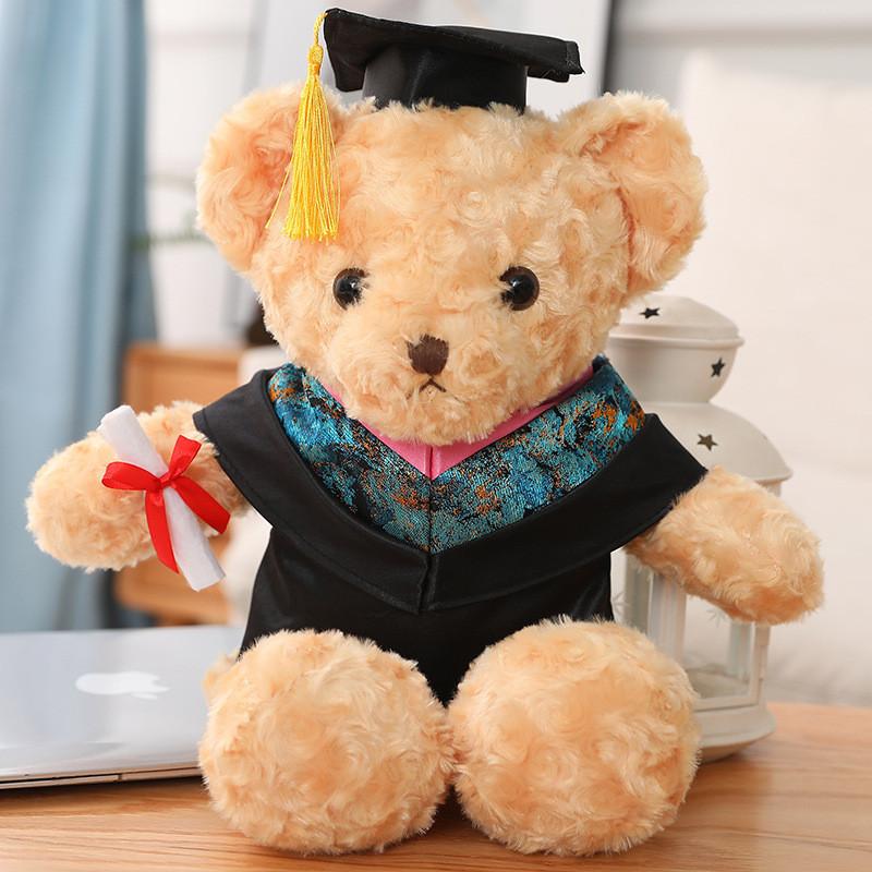 Drteddy Plush Bear Toy Cartoon Stuffed Animal Doll Decoration Gift Graduation