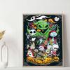 DIY Diamond Painting Halloween Skeleton Cross Stitch Kit Mosaic Art Diamond Painting Full Circle Diamond Home Decoration