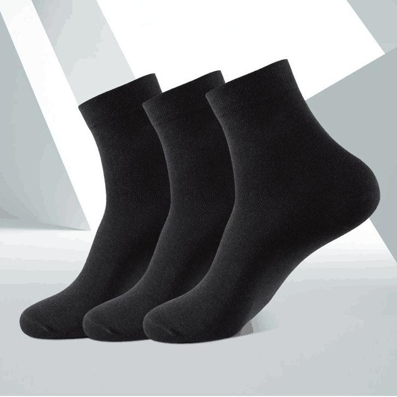 5 Pairs High Quality Men‘s Socks Cotton Casual Business Middle Black Breathable Male Crew Socks Dress Gifts Socks Size 38-44