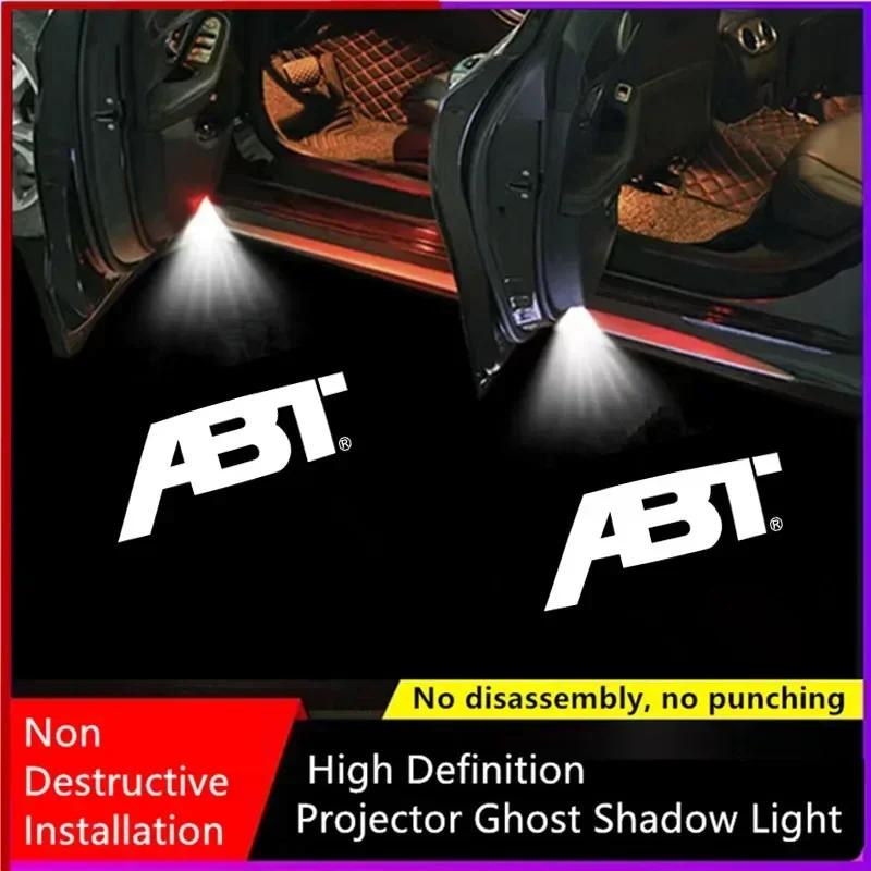 2PCS LED Car Welcome Lights HD Projector Lamp for 44Q ABT A6 RS6 A8 A3 SQ7 TT A5 A7 Q3 Q5 Q7Q44
