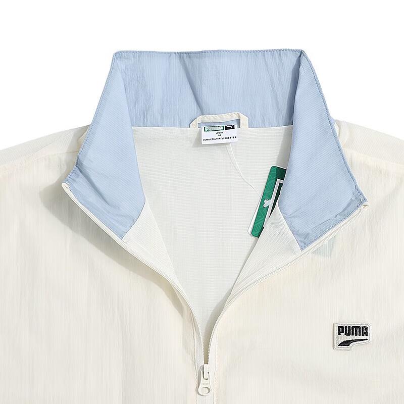 PUMA Men's Running Training Color-Block Stand Collar Knit Jacket 532726-73