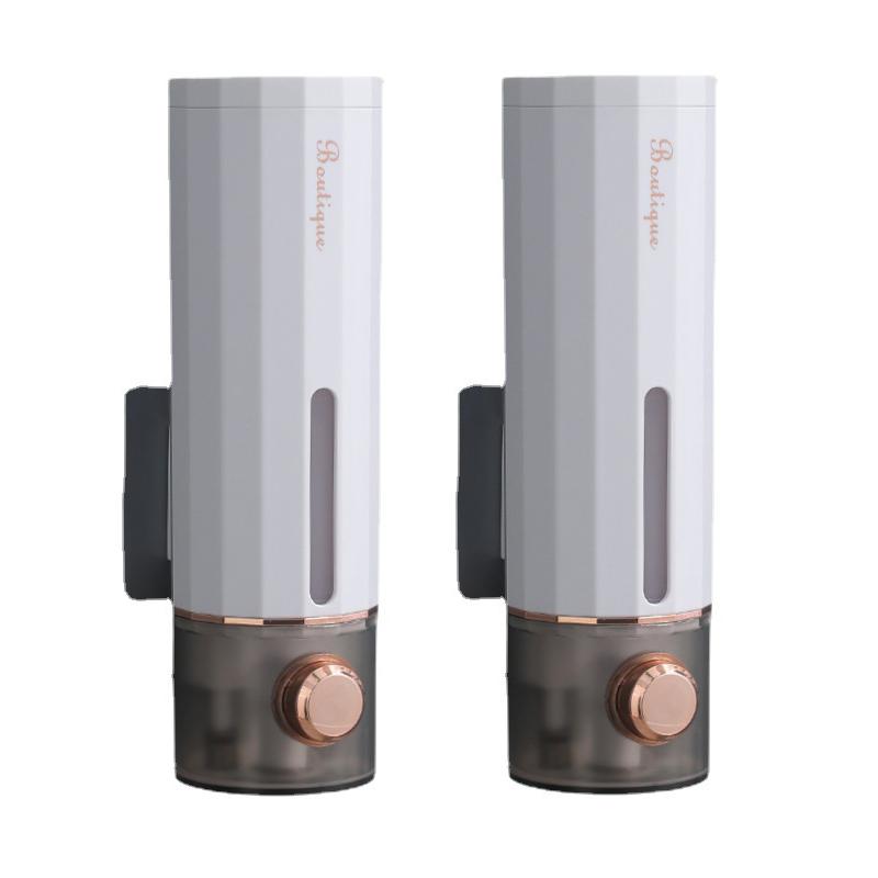 Manual Soap Dispenser Shower Gel Shampoo Hand Sanitizer Liquid Containers Light Luxury Press-type Non-Perforating Soap Dispenser