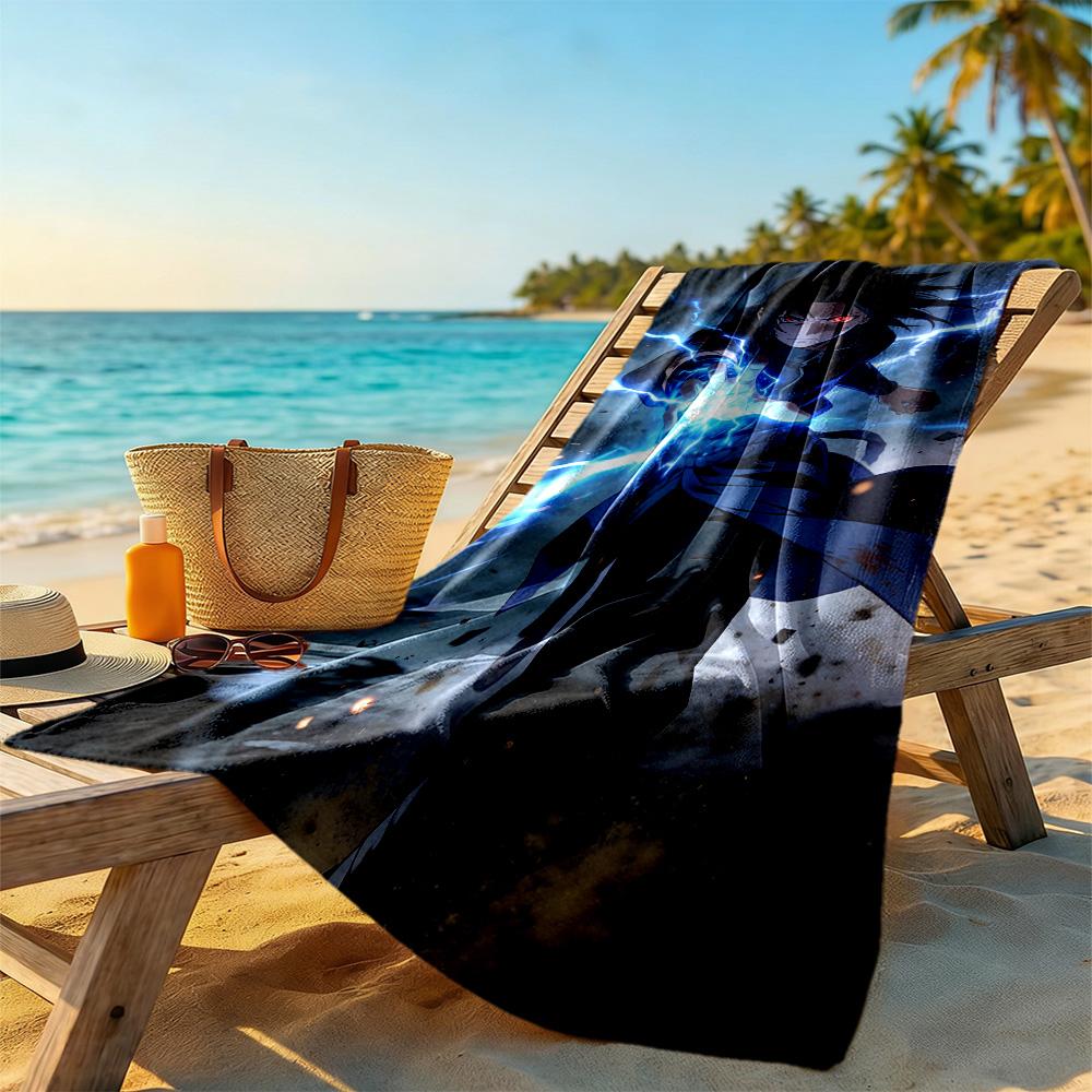Naruto Beach Towel Quick-Dry Soft Microfiber Comfortable Lightweight Portable for Swimming,Beach,Camping, Travel, Beach Accessories,Gym