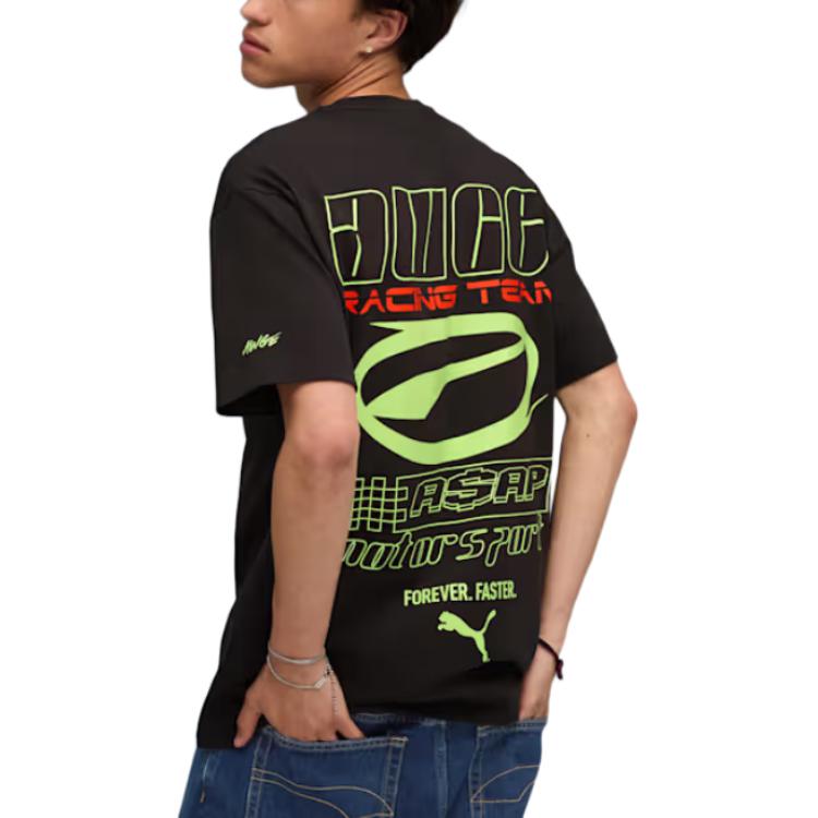 Puma X A$AP ROCKY Flacko Drive T-shirt Nera Uomo Top 633389-01
