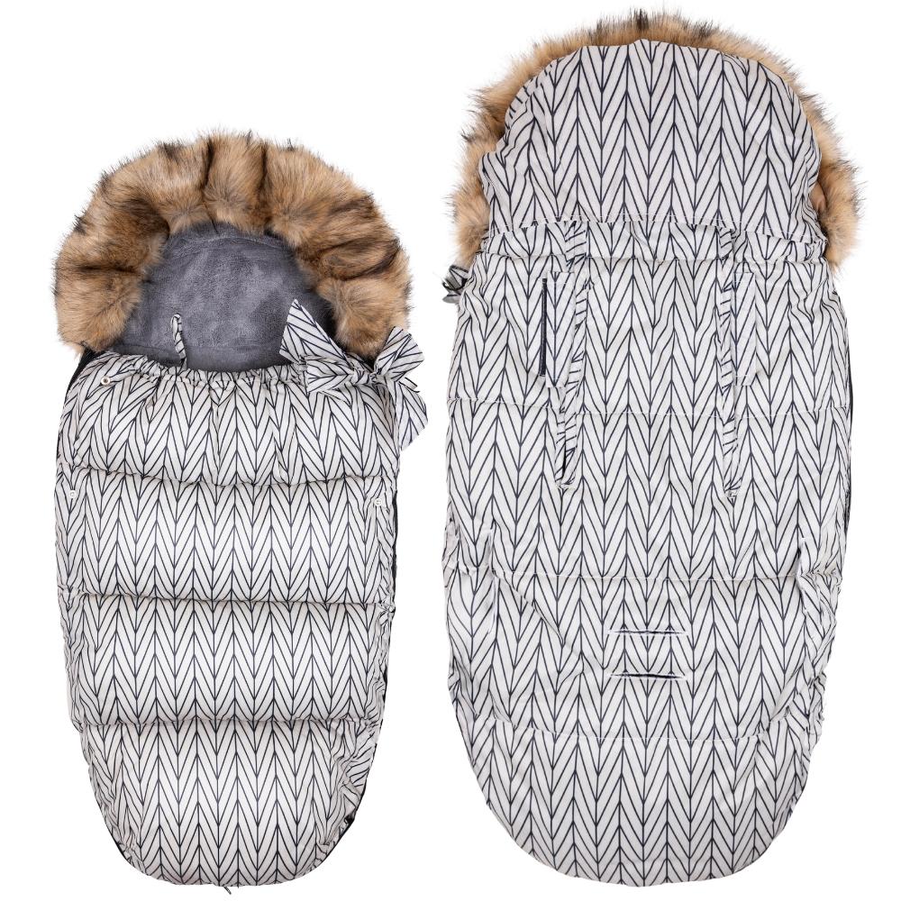 Winter Sleeping Bag, Warm, Fleshy, for Sleds, for Car Seats, Soft Sleeping Bag